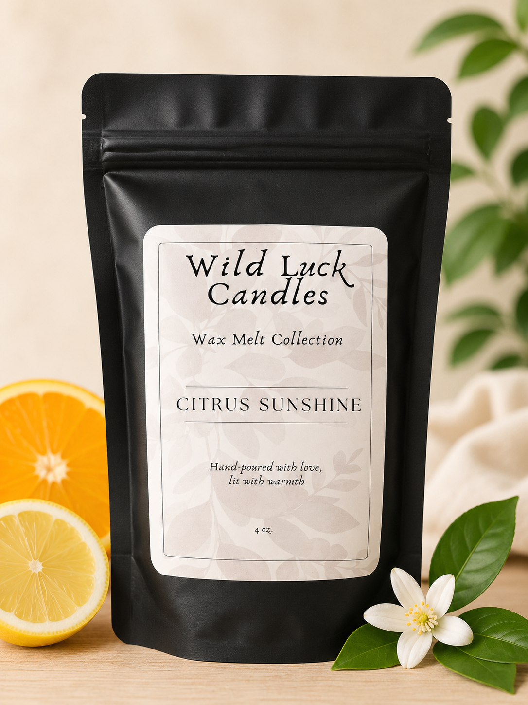 Wax Melts by Wild Luck Candles | 4 oz Hand-Poured 100% Soy Wax Melt | Choose Your Scent