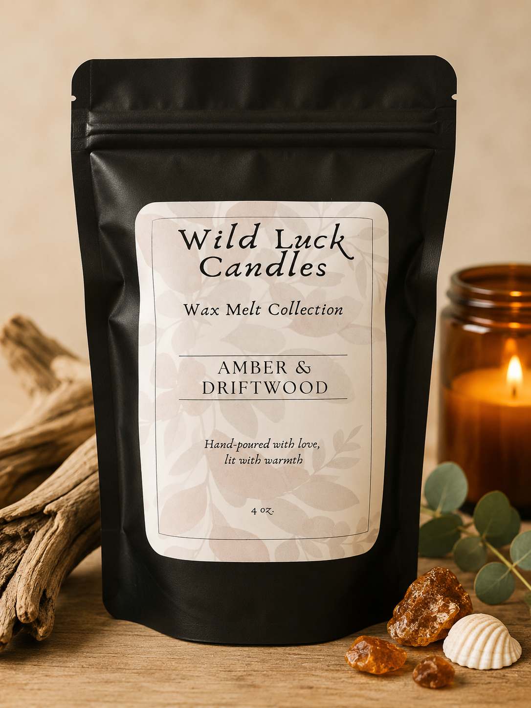 Wax Melts by Wild Luck Candles | 4 oz Hand-Poured 100% Soy Wax Melt | Choose Your Scent
