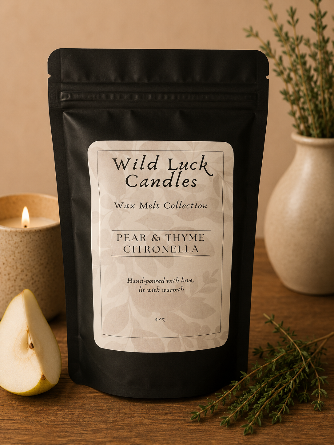 Wax Melts by Wild Luck Candles | 4 oz Hand-Poured 100% Soy Wax Melt | Choose Your Scent