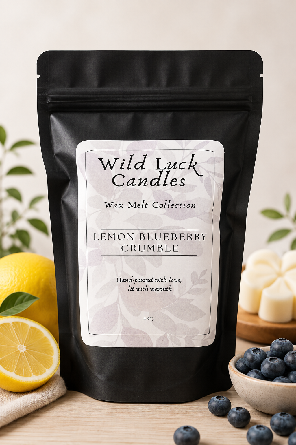Wax Melts by Wild Luck Candles | 4 oz Hand-Poured 100% Soy Wax Melt | Choose Your Scent