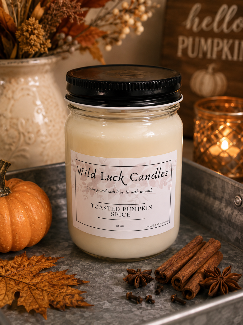 Wild Luck Candles | 12 oz Hand-Poured 100% Soy Candle | Choose Your Scent