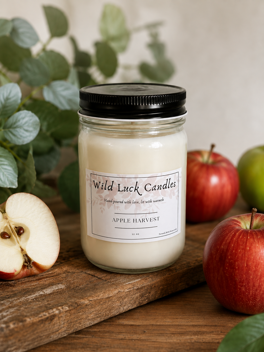 Wild Luck Candles | 12 oz Hand-Poured 100% Soy Candle | Choose Your Scent