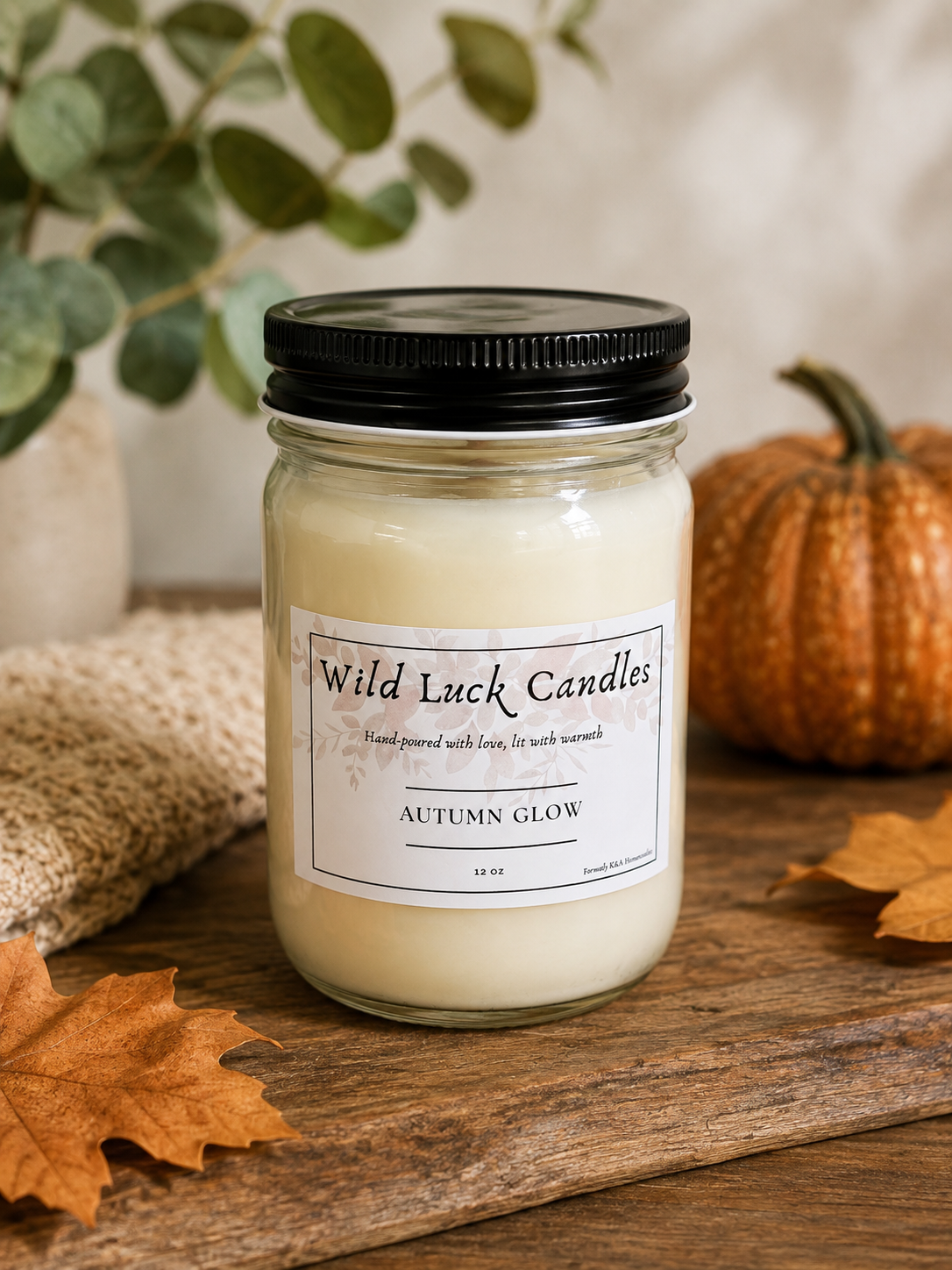Wild Luck Candles | 12 oz Hand-Poured 100% Soy Candle | Choose Your Scent