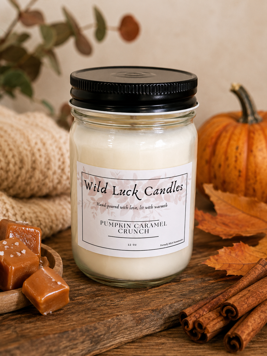Wild Luck Candles | 12 oz Hand-Poured 100% Soy Candle | Choose Your Scent