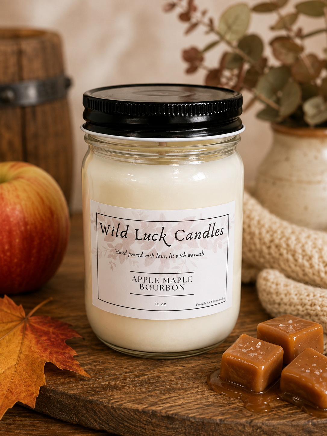 Wild Luck Candles | 12 oz Hand-Poured 100% Soy Candle | Choose Your Scent