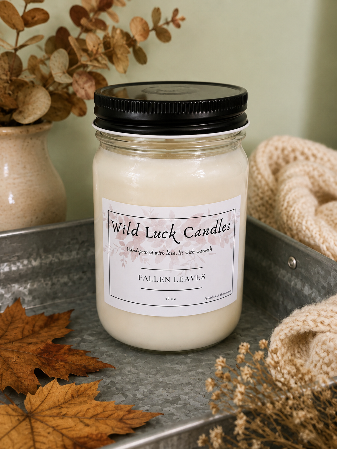 Wild Luck Candles | 12 oz Hand-Poured 100% Soy Candle | Choose Your Scent