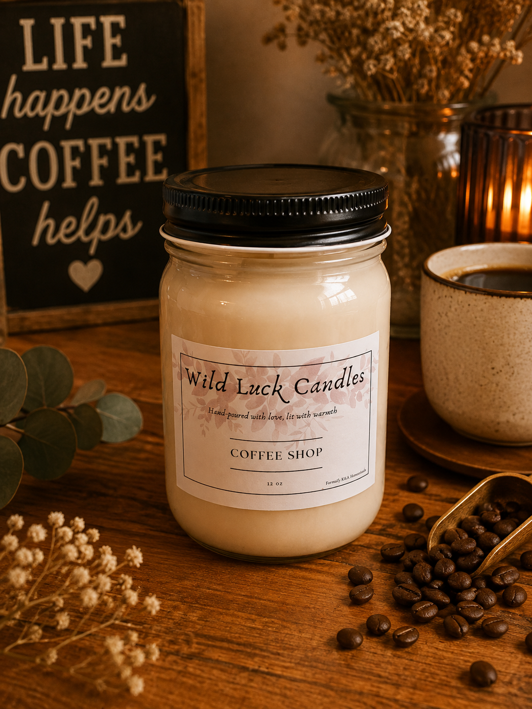 Wild Luck Candles | 12 oz Hand-Poured 100% Soy Candle | Choose Your Scent